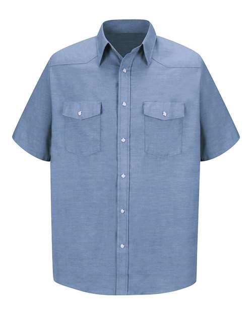 Red Kap SC24 Men's Deluxe Western Style Short Sleeve Shirt