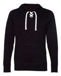J. America 8231 Unisex Jersey Sport Lace Hooded Pullover