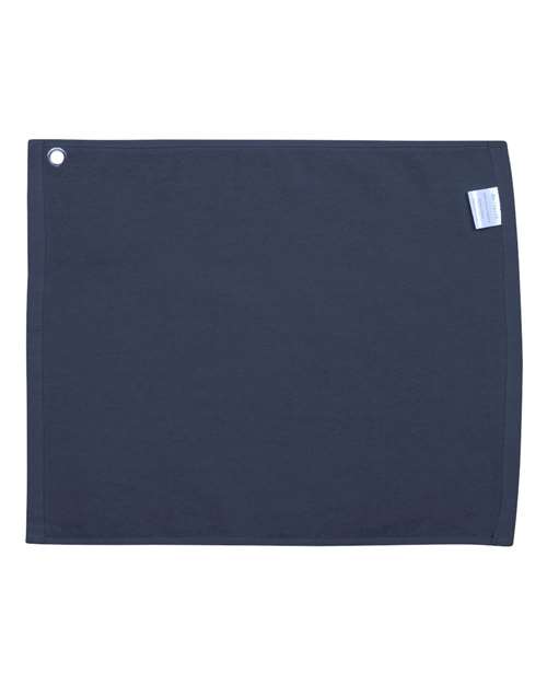 Carmel Towel Company C1518GH Velour Hemmed Towel with Grommet & Hook