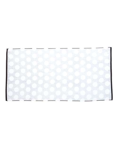 Carmel Towel Company C3060P Polka Dot Velour Beach Towel