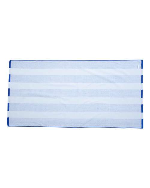 Carmel Towel Company C3060S Cabana Stripe Velour Beach Towel