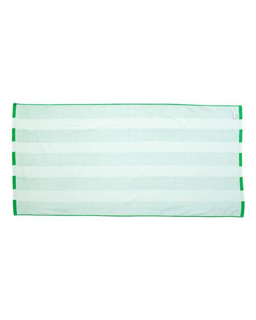 Carmel Towel Company C3060S Cabana Stripe Velour Beach Towel