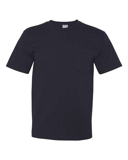 Bayside 5070 Unisex USA-Made Midweight Pocket T-Shirt