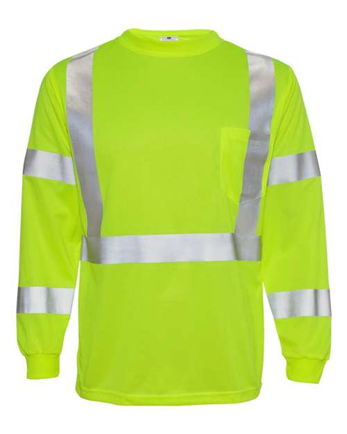 Kishigo 9145-9146 Unisex Long Sleeve Class 3 T-Shirt