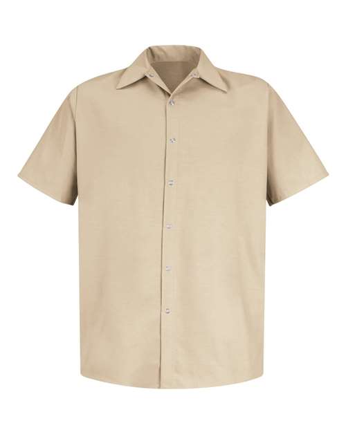 Red Kap SP26 Men's Specialized Short Sleeve Pocketless Work Shirt