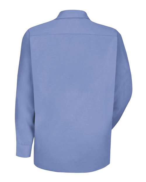 Red Kap SP16 Men's Specialized Pocketless Poplin Long Sleeve Work Shirt