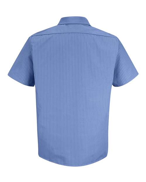 Red Kap SB22 Men's Industrial Stripe Short Sleeve Work Shirt