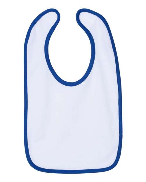 Rabbit Skins 1004 Infant Contrast Trim Premium Jersey Bib