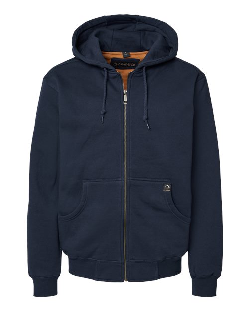 DRI DUCK 7033 Men's Crossfire Heavyweight Power Fleece Hooded Jacket with Thermal Lining