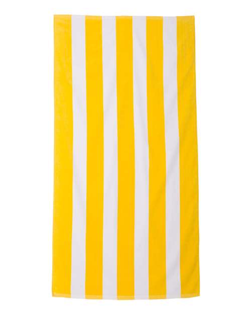 Carmel Towel Company C3060S Cabana Stripe Velour Beach Towel