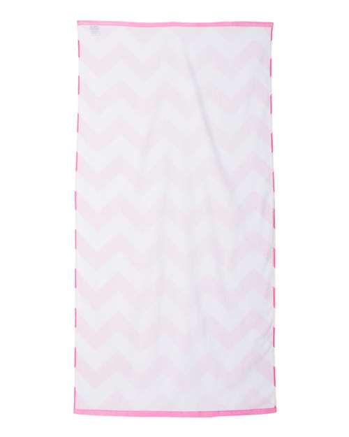 Carmel Towel Company C3060X Chevron Velour Beach Towel