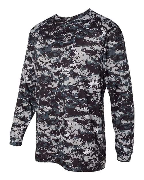Badger 4184 Men's Digital Camo Long Sleeve T-Shirt