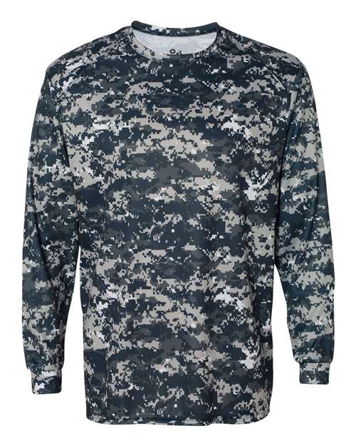 Badger 4184 Men's Digital Camo Long Sleeve T-Shirt