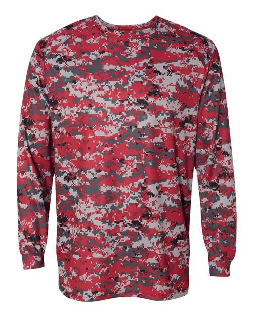 Badger 4184 Men's Digital Camo Long Sleeve T-Shirt