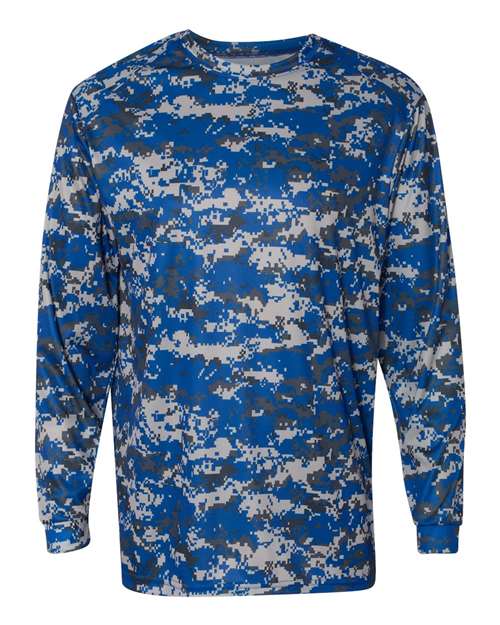 Badger 4184 Men's Digital Camo Long Sleeve T-Shirt
