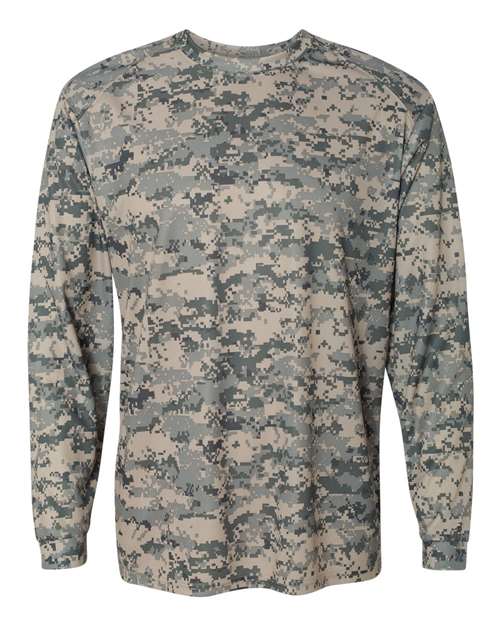 Badger 4184 Men's Digital Camo Long Sleeve T-Shirt
