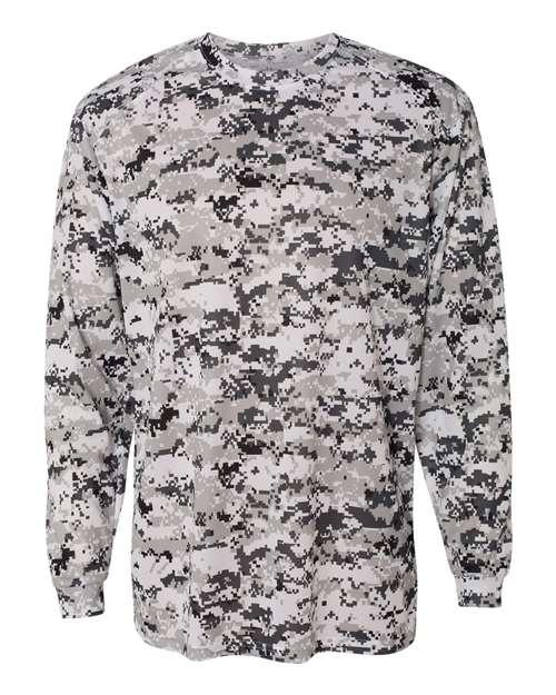 Badger 4184 Men's Digital Camo Long Sleeve T-Shirt