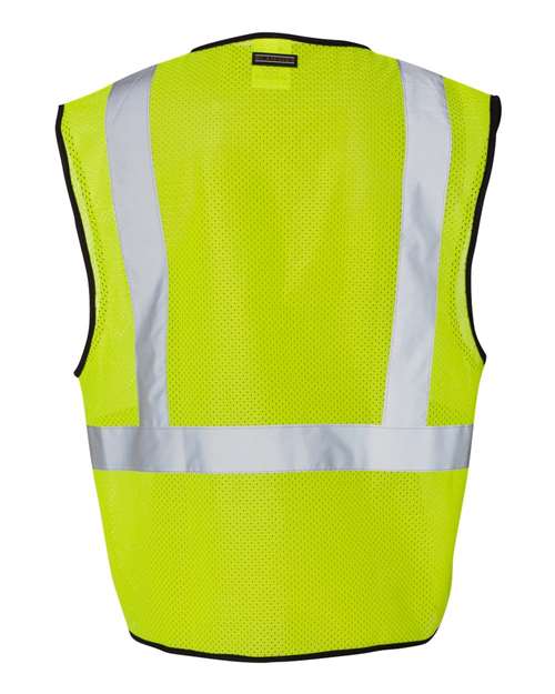 Kishigo 1519-1520 Unisex Single Pocket Zipper Mesh Class 2 Vest