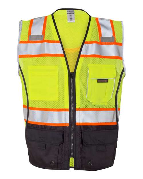 Kishigo 1515-1516 Unisex Premium Black Series® Black Bottom Class 2 Vest