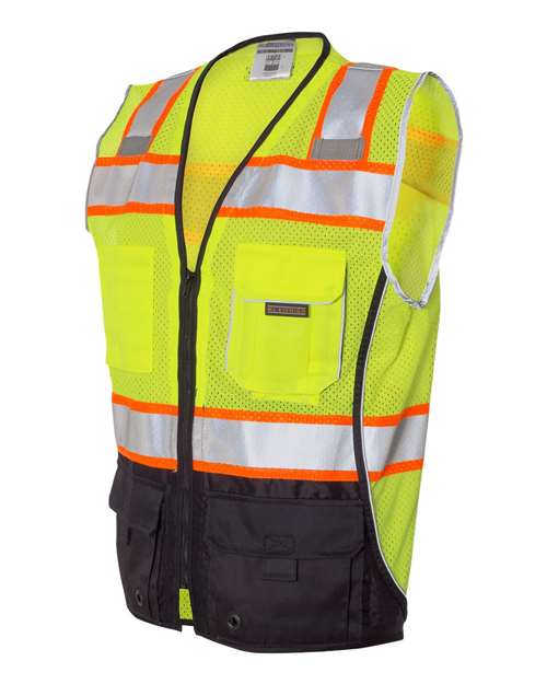Kishigo 1515-1516 Unisex Premium Black Series® Black Bottom Class 2 Vest
