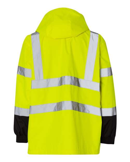Kishigo RWJ102-103 Unisex Storm Cover Waterproof Rain Jacket