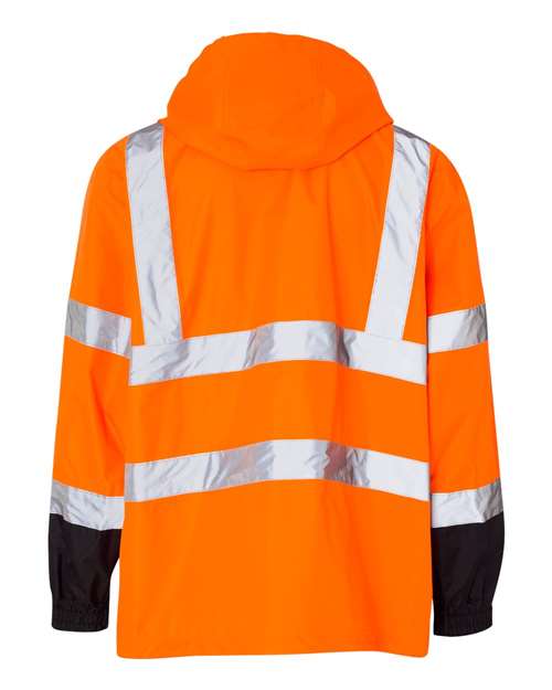 Kishigo RWJ102-103 Unisex Storm Cover Waterproof Rain Jacket