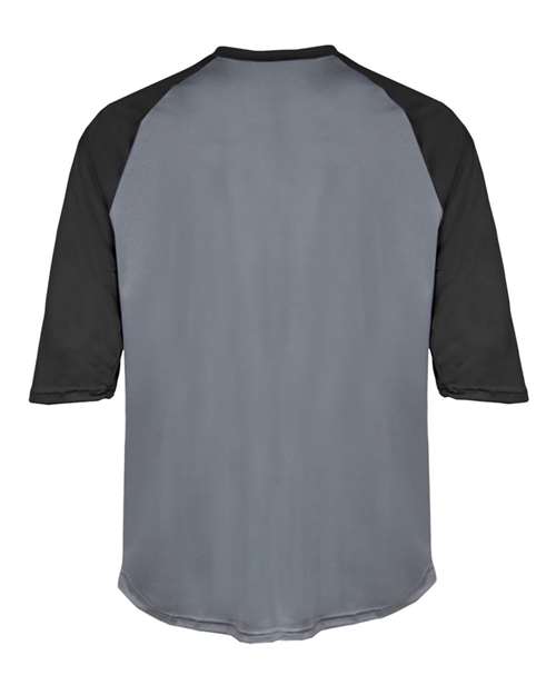 Badger 2133 Youth B-Core Three-Quarter Sleeve Baseball T-Shirt