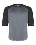 Badger 2133 Youth B-Core Three-Quarter Sleeve Baseball T-Shirt