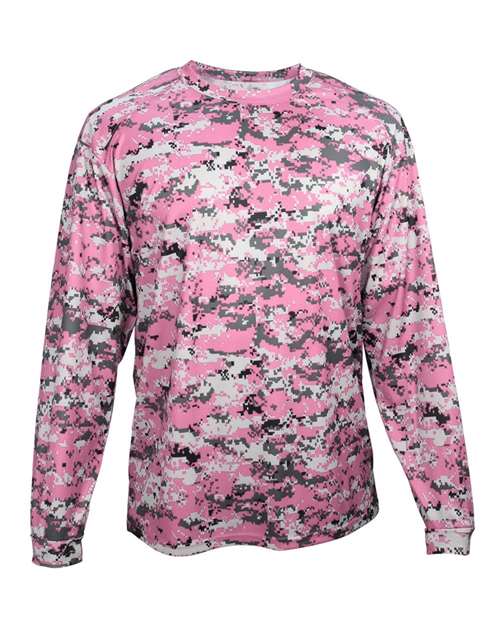 Badger 4184 Men's Digital Camo Long Sleeve T-Shirt