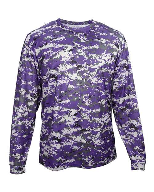 Badger 4184 Men's Digital Camo Long Sleeve T-Shirt