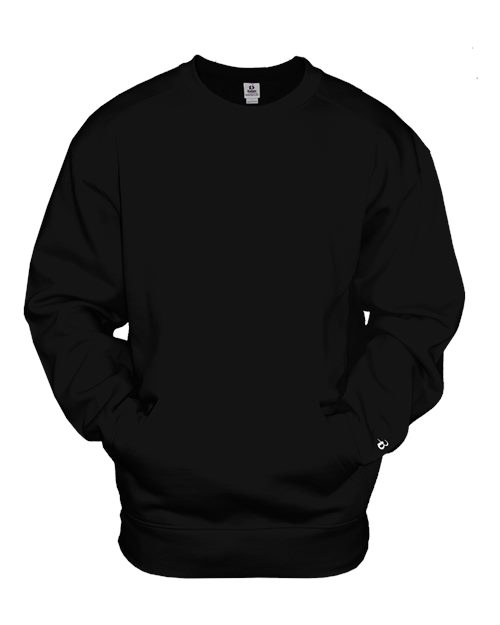 Badger 1252 Unisex Pocket Crewneck Sweatshirt