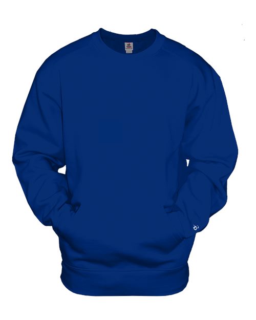 Badger 1252 Unisex Pocket Crewneck Sweatshirt