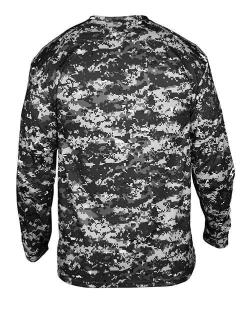 Badger 2184 Youth Digital Camo Long Sleeve T-Shirt