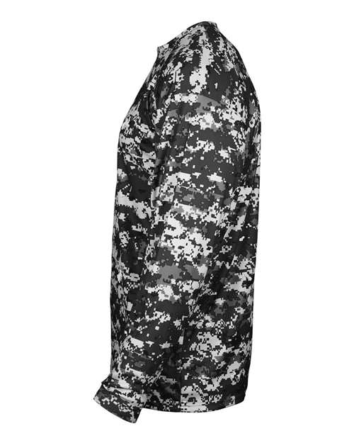Badger 2184 Youth Digital Camo Long Sleeve T-Shirt
