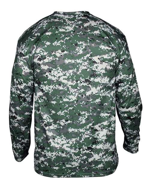 Badger 2184 Youth Digital Camo Long Sleeve T-Shirt