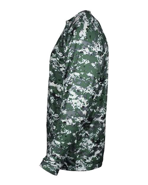 Badger 2184 Youth Digital Camo Long Sleeve T-Shirt