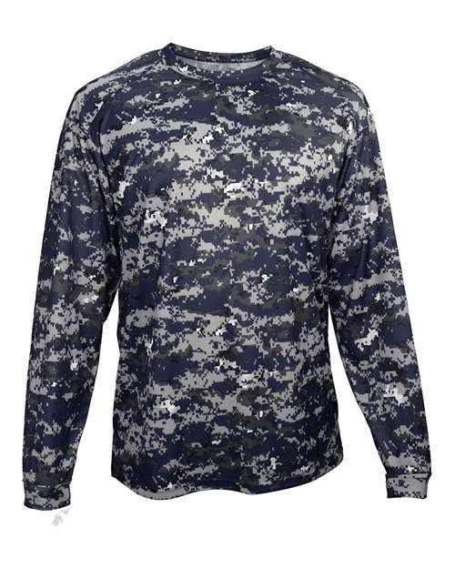 Badger 2184 Youth Digital Camo Long Sleeve T-Shirt