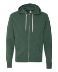 Independent Trading Co. AFX90UNZ Unisex Lightweight Full-Zip Hooded Sweatshirt