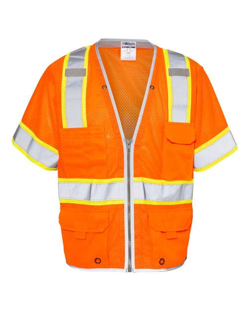 Kishigo 1550-1551 Unisex Premium Brilliant Series® Heavy Duty Class 3 Vest