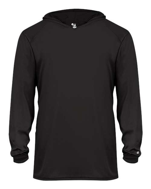 Badger 2105 Youth B-Core Hooded Long Sleeve T-Shirt
