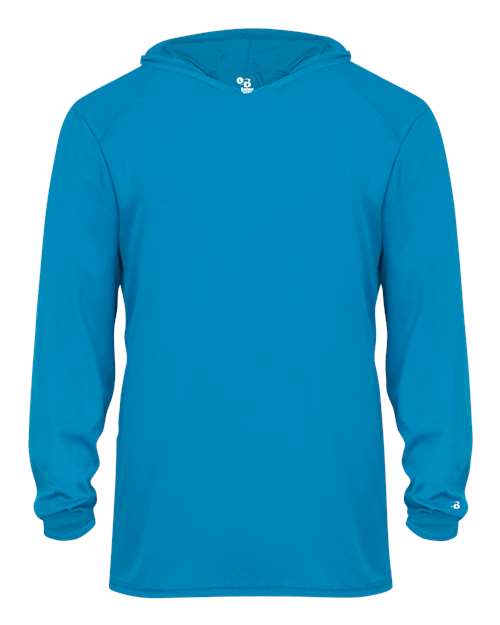 Badger 2105 Youth B-Core Hooded Long Sleeve T-Shirt