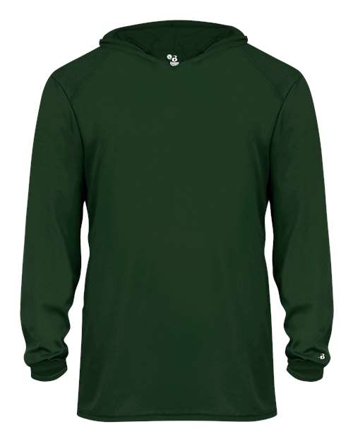 Badger 2105 Youth B-Core Hooded Long Sleeve T-Shirt