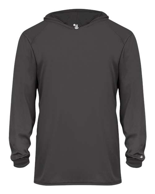 Badger 2105 Youth B-Core Hooded Long Sleeve T-Shirt