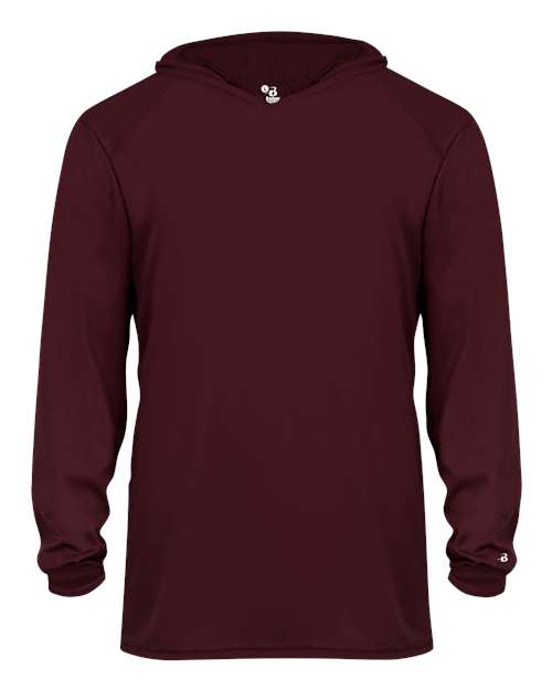 Badger 2105 Youth B-Core Hooded Long Sleeve T-Shirt