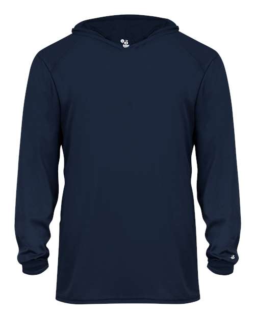 Badger 2105 Youth B-Core Hooded Long Sleeve T-Shirt