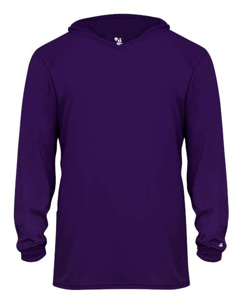 Badger 2105 Youth B-Core Hooded Long Sleeve T-Shirt