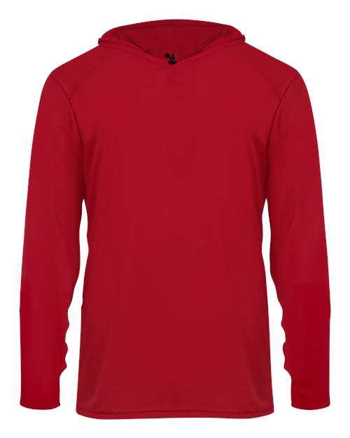 Badger 2105 Youth B-Core Hooded Long Sleeve T-Shirt