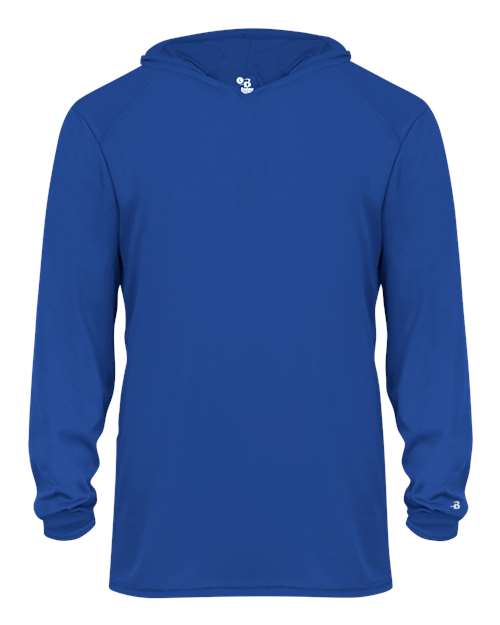 Badger 2105 Youth B-Core Hooded Long Sleeve T-Shirt