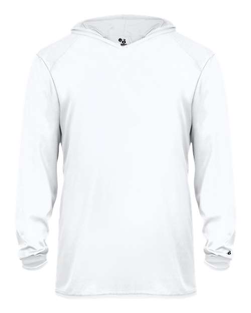 Badger 2105 Youth B-Core Hooded Long Sleeve T-Shirt