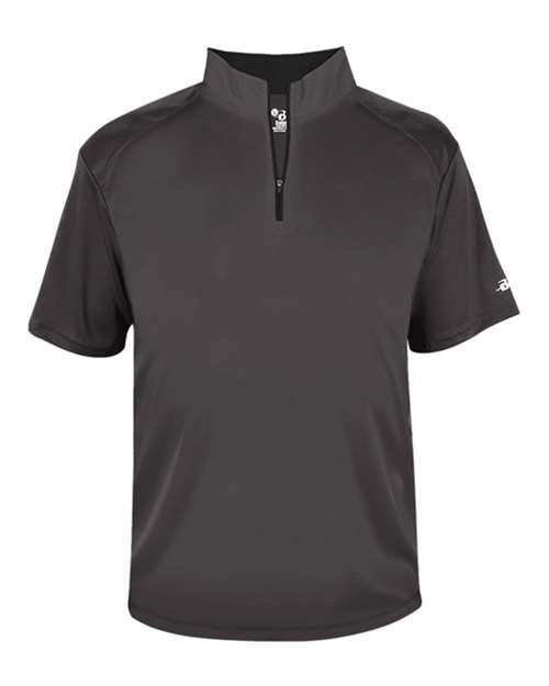 Badger 4199 Men's B-Core Short Sleeve Quarter-Zip